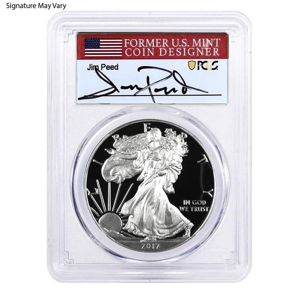 2017-W 1 oz Proof Silver American Eagle PCGS PF 70 DCAM (Jim Peed)
