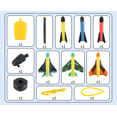 thumbnail image 2 of Lanzador de cohetes de aire para juguetes con 6 aviones acrobáticos para niños, edades 6-8, divertido juego interior y exterior, regalo de aprendizaje para niños y niñas de 3 a 9 años. Levamdar CZWJ-XM71, 2 of 7