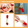 thumbnail image 3 of WHAMVOX Cute Strawberry Keychain PU Fruit Keychain Fruit Purse Charm Key Holder with Screwdriver for Women Keychain DIY Key Chain Kawaii Bag Accessories, 3 of 7