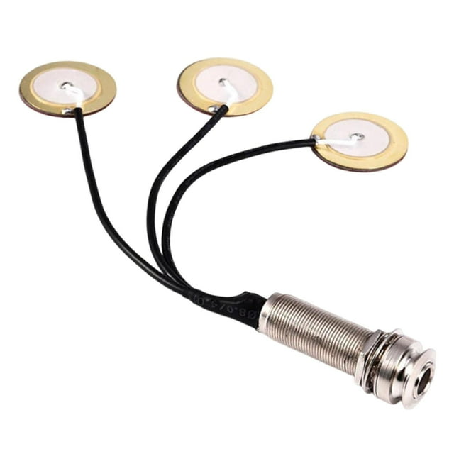 Pastilla para sin perforaciones, compatible con conector jack de 6,35 mm. Accesorio para una proyección de sonido nítida con cable de 90 mm.