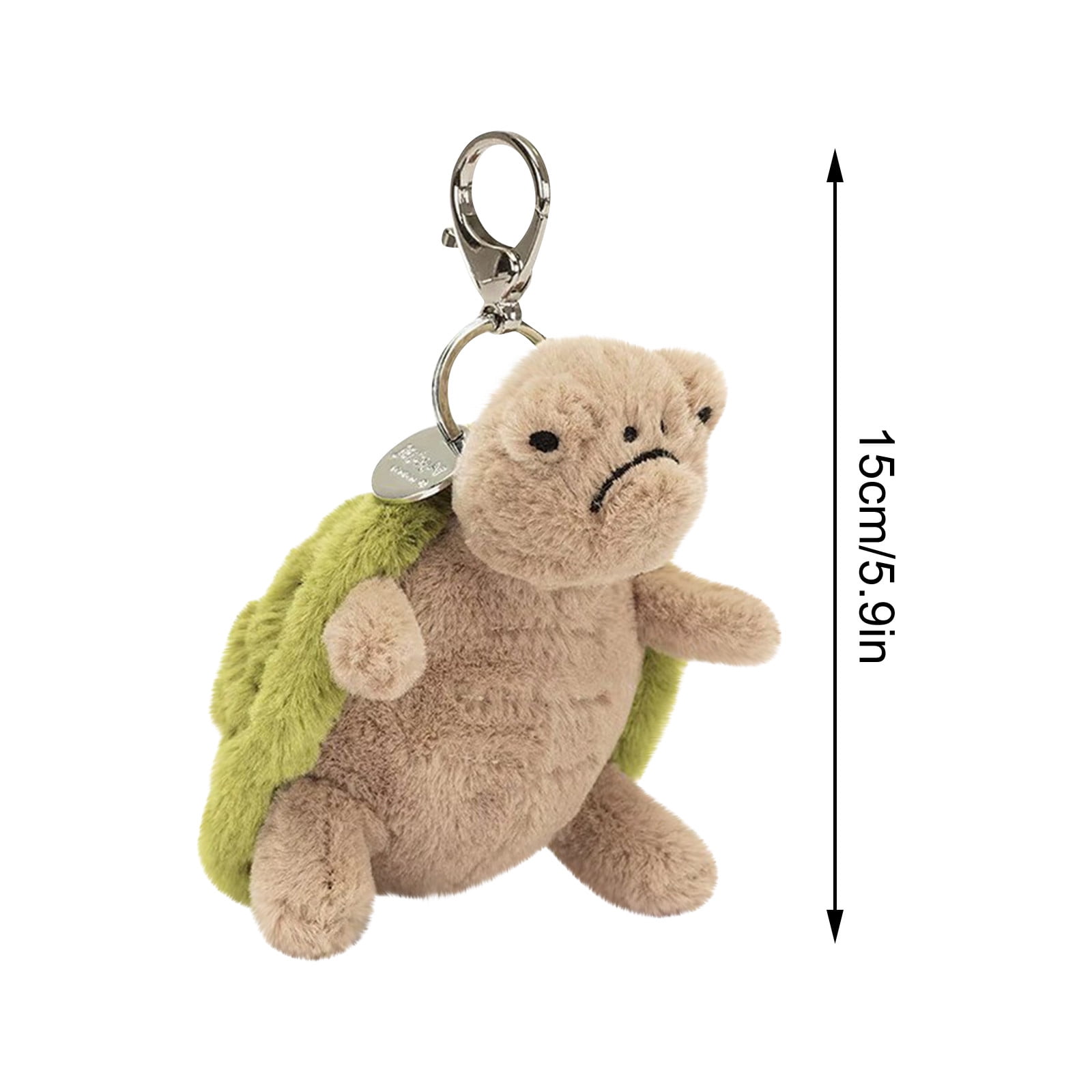 Stuffed Toy Gifts Adorable Plush Turtle Keychain Soft Stuffed Animal Key Ring with Clip for Kids & Adults, Perfect Gift Accessory