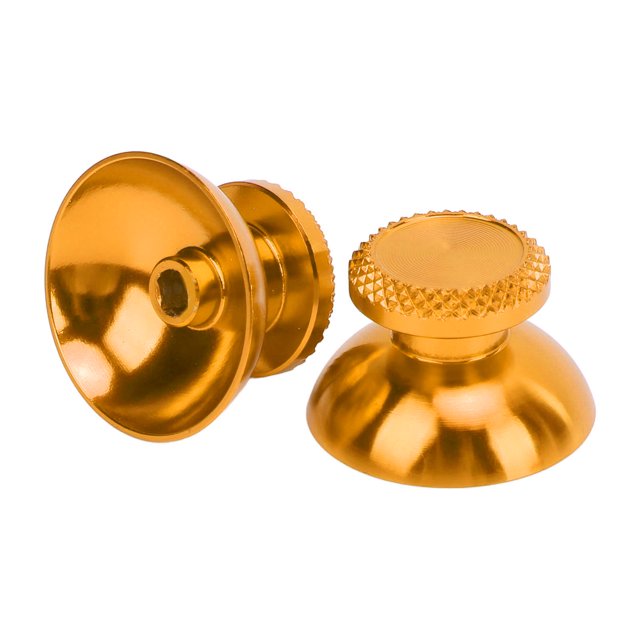 2Pcs Replacement 3D Joystick Thumbsticks, Metal Analog Grips Stick Thumbsticks Controller Metal Analog Thumb Sticks Metallic Joystick Handheld Game Console Accessories