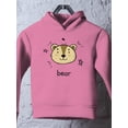 thumbnail image 3 of Bear Face Doodle Hoodie Toddler -Image by Shutterstock,  4 Toddler, 3 of 4