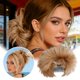 thumbnail image 2 of Extensiones para moños: postizos sintéticos con clip para recogidos y colas de caballo; moldeador de moños para cabello grueso, 2 of 5