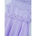 thumbnail image 3 of Manyakai Kids Girls Sequined Princess Dress Lace Chiffon Flower Girls Dress Wedding Prom Party Gowns Lavender 4, 3 of 7