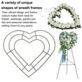 thumbnail image 4 of Hyasfey Bee Hive Wreath Frame Heart Metal Wire Form Bee Shaped Wire Frame Wreath Form for Flowers Ribbons DIY Wreath Home Decor, 4 of 8