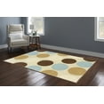thumbnail image 2 of Linon Trio Devi Hand Tufted Polyester 60" x 84" Rug in Tan Brown, 2 of 2