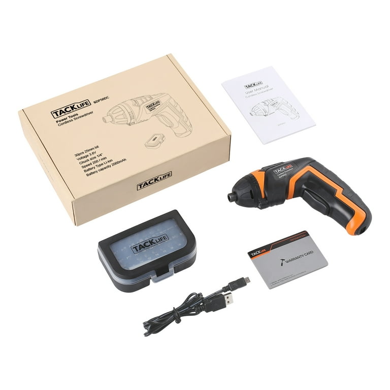 Tacklife cordless screwdriver manual new arrivals