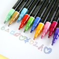 thumbnail image 4 of Outline Markers Pens Metallic 20 Double Line Glitter Shimmer Drawing Highlighter Metallic Marker Pen Marker Pen for Party Birthday Gift Card Making Drawing Painting, 4 of 6