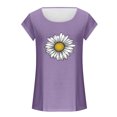 thumbnail image 4 of Birdeem Womens Cap Sleeve Tops Summer Tank Top Casual Basic Tees Shirts Loose Blouses, 4 of 12