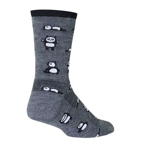 

SockGuy Wool Crew 6in Pandamonium Cycling/Running Socks
