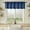 Navy Blue, variant on OVZME Judy Navy Blue Cafe Valance, Farmhouse Style Light Filtering Textured Faux Linen with Dual Rod Pocket for Kitchen Bathroom & Basement, 1 Panel,60Wx20Linches