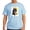 Light Blue, variant on - Black Great Dane W/ Sunflowers Ash Grey T Shirt - Men's Classic Graphic T-Shirt