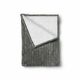 thumbnail image 2 of Feather Soft Flannel Fleece Throw Blanket, Boho Style Pattern Sketch, Cozy Plush for Indoor and Outdoor Use, 50" x 60", Purple Grey Turquoise, by Ambesonne, 2 of 6