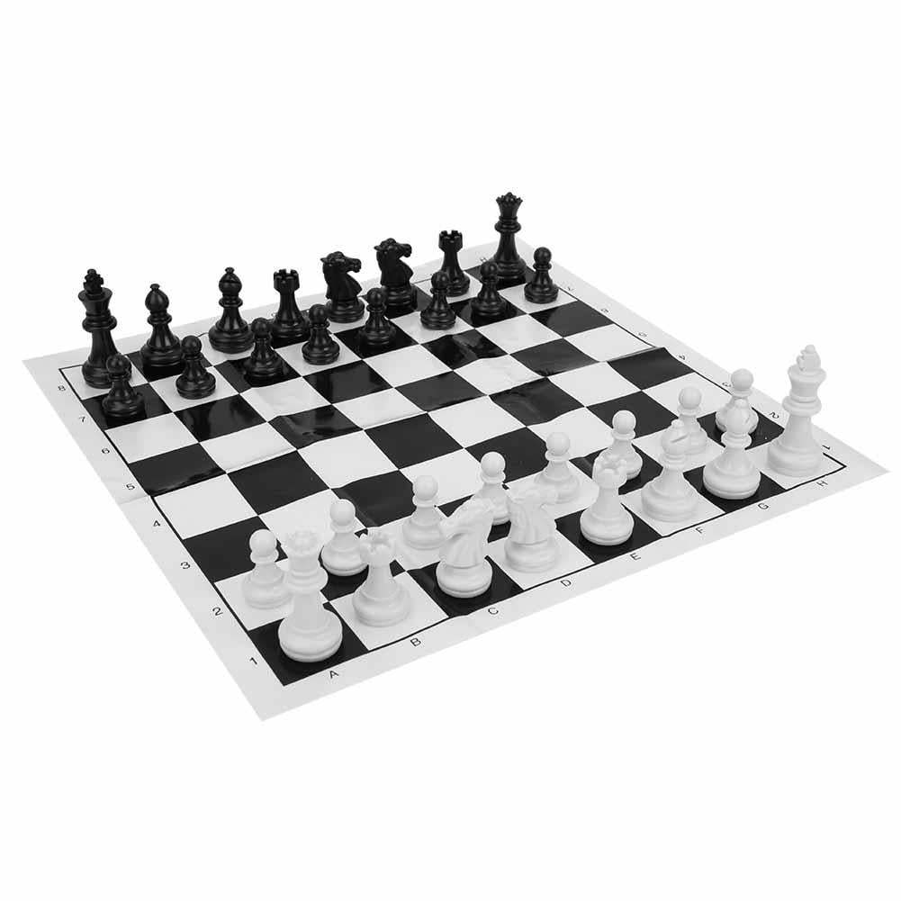 Mgaxyff Portable Plastic International Chess Board Set Chessboard for ...