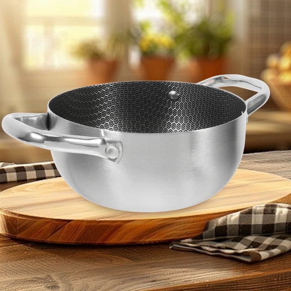 Stainless Steel Honeycomb Nonstick Cooking Pan, Cookware for Easy Food Release, 1-Pack Kitchen Essential