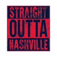 thumbnail image 3 of Straight Outta Nashville T Shirt - X-Large - Navy w/Red Print, 3 of 6