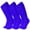 Blue, variant on WHIPPY 3 Pairs Baseball Socks for Youth Kids Boys Girls Knee High Tube Socks for Softball Football Soccer