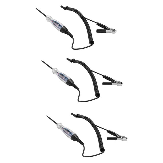 3X Luz de Prueba Automotriz 3-60V DC Probador de Circuito LED Digital Probador de Voltaje Bidireccional Automático Pluma de Prueba Eléctrica