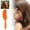 Orange, variant on Hollow Hair Styling Comb Detangling Volumizing Curling Tool For All Hair Types Women Hairdressing