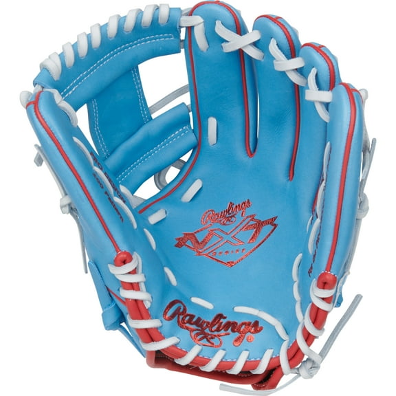 Rawlings NXT Infield Glove | 11.75-Inch | RHT | Columbia Blue/Scarlet