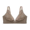 thumbnail image 3 of Duo pack brasier talla extra sin copas color liso blanco y beige escote profundo Carnival mod. 22906 40C, 3 of 3