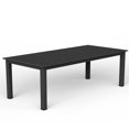 thumbnail image 6 of HDPE Outdoor Dining Table, 75" Rectangle Patio Dining Table with 2" Umbrella Hole, All Weather Patio Furniture for Deck, Backyard, Garden, Black, 6 of 6