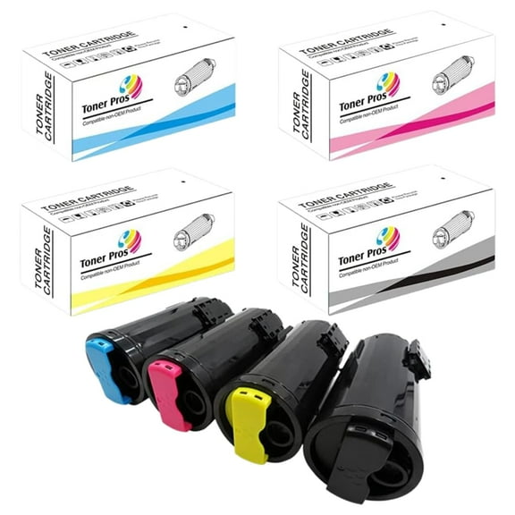 Toner Pros Toner Set for Xerox C600/C605 (4-Pack)
