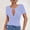 Purple, variant on Olyvenn Stylish Women Short Sleeve Deep V Neck Tops Casual Sexy Cut Out Twist Knot Blouse Comfy Solid Shirts Fitted Cotton Tshirt Tee Black XXL