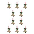 thumbnail image 3 of Inteprter Campana de Navidad Atmósferas Fiesta Árbol de Navidad Colgante Reutilizable Interior Exterior Hogar Patio Chimenea Decoración Albaricoque Albaricoque 10piezas Inteprter CBP443508, 3 of 4