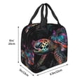 thumbnail image 3 of Vsdgher Colorful Plant Turtle A Print Lunch Bag, Lunch Box for Women Adult Men, Lunch Tote Insulated Cooler Lunch Container for Work/Office/Picnic/Travel, 3 of 7