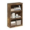 thumbnail image 3 of Furinno Rail 3-Tier Open Shelf Bookcase, Amber Pine, 3 of 6
