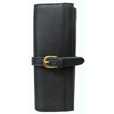 AmeriLeather Leather Jewelry Roll
