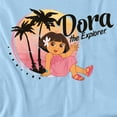 thumbnail image 2 of Popfunk Dora The Explorer Tropical Breezes Unisex Adult T Shirt, Light Blue, Medium, 2 of 5