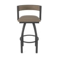 thumbnail image 5 of 861 Artemis 36" Swivel Bar Stool with Pewter Finish and Canter Earth Seat and Back, 5 of 5