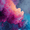 Abstract Smoke Explosion, variant on Qisvanset Hello Typography Canvas Wall Art 15.75x11.81 INCHES