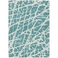 thumbnail image 2 of Addison Rugs Chantille Indoor/Outdoor Transitional Organic Teal Washable Rectangle Rug, 5' x 7'6", 2 of 6