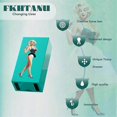 thumbnail image 4 of Blue Skirt Tissue Holder, Cute Cartoon Napkin Box for Desktop Decoration, Creative Long Skirt Design, 4 of 5