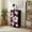 Color-2, variant on 4 Drawer Vertical Storage Dresser Blossoming flowers branches floral dark watercolor with Wood Top Fabric Pull Drawers