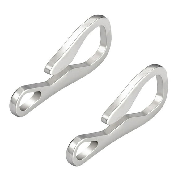 UPOUART 2 Pcs Stainless Steel Keychain Men Women