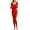 Red, variant on successthop Thermal Underwear for Women Set Soft Long Sleeve Crewneck Heated Tops and Comfortable Leggings Solid Brown