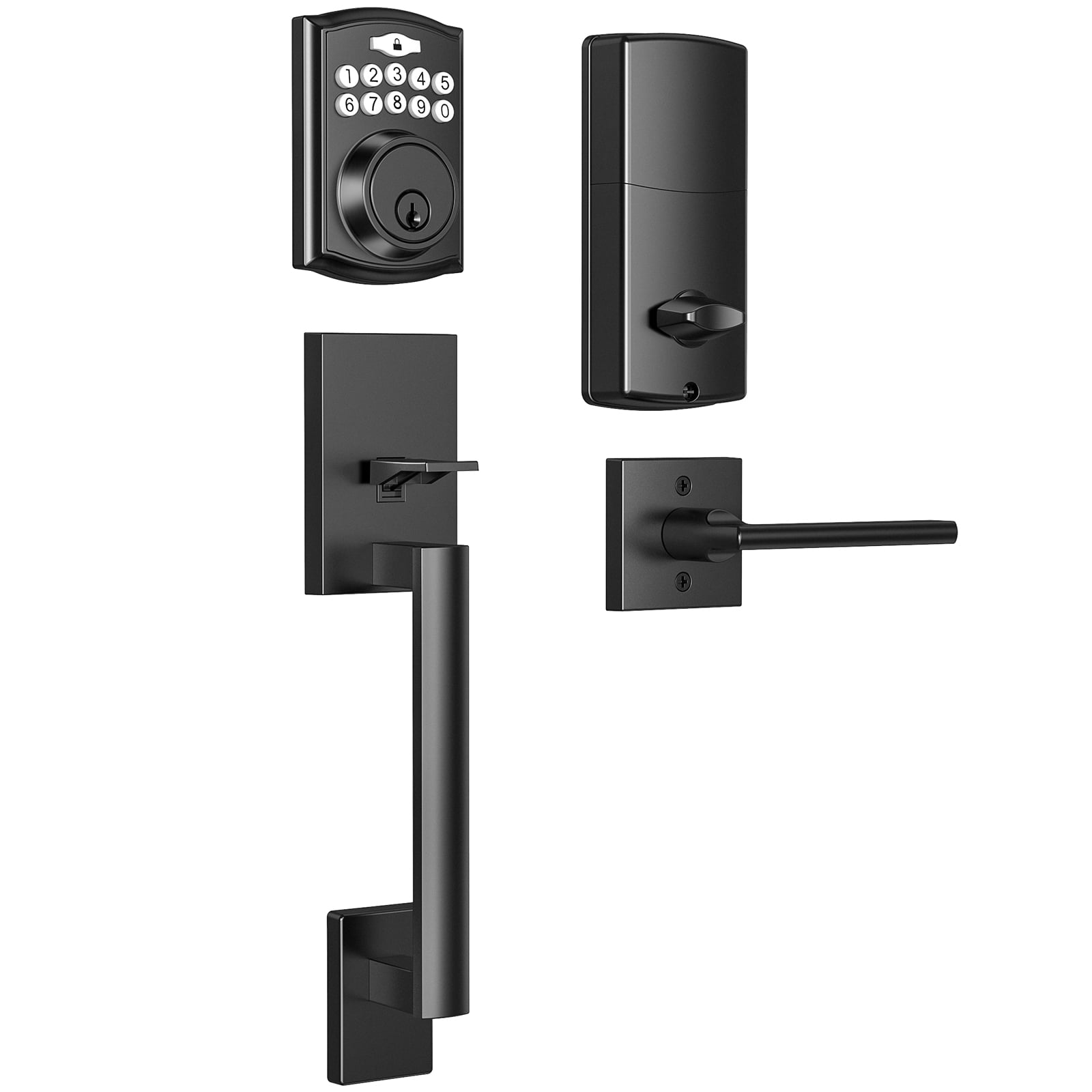 Brightify Keypad Door Locks, Front Door Lock with Handle Set with