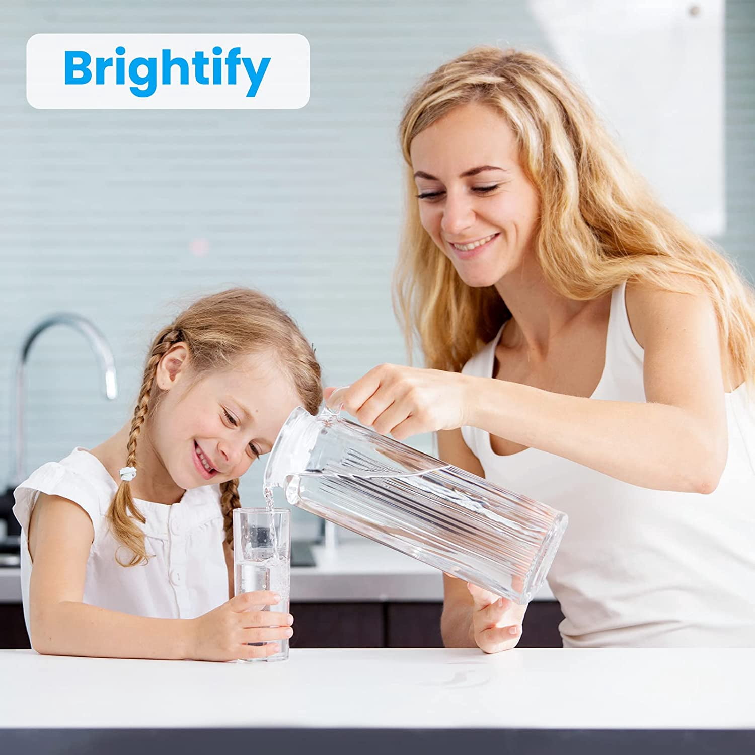 Brightify 5 Micron Whole House Water Filter Cartridges ,6 Pack Sediment Water Filter Replacement