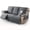 DARKGREY, variant on 3-Seater Waterproof Non-Slip Recliner Sofa Cover with Side Pocket, for Bedroom Office Living Room, Elastic Adjustable Lounge Chaise Slipcover(Beige)