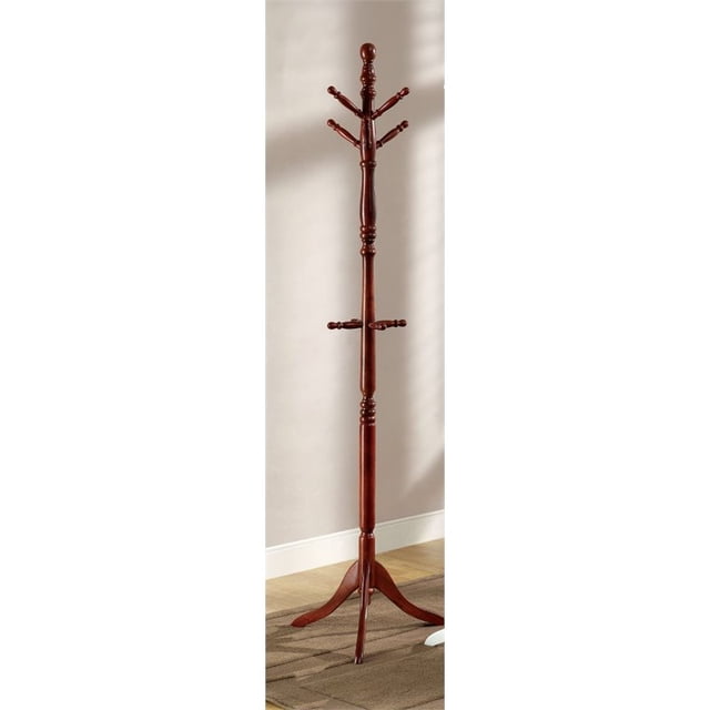 Furniture of America Kimble Transitional Wood Youth Coat Rack in Cherry