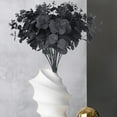 thumbnail image 4 of ZToonmas 3Pcs Halloween Black Eucalyptus Leaf Bouquet, 17.7" Halloween Tabletop Decorations, Gothic Bathroom Home Farmhouse Decor, 4 of 6