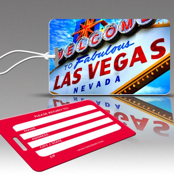 TagCrazy TagCrazy Las Vegas Luggage Tags Set of Three