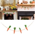 thumbnail image 1 of Easter Decorations Carrot Party Wall Hanging Carrot Banner Fabric Door Wreath Ribbon Christmas Spheres to Decorate Stained Glass Hanger Rings for Car Stained Glass Decorations Hanging, 1 of 3