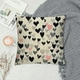 thumbnail image 2 of COMIO  Valentine's Day Pillow Covers Small Black Grey Hearts Decor White Throw Pillow Covers Valentine's Day Cushion Case Decoration for Sofa Couch, 2 of 5