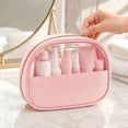 thumbnail image 6 of Makeup Organizer | Pink Makeup Organizer | Toiletry Organizer | Travel Organizer | Semi-Circular Small Makeup Organizer with Top Handle Birthday Gift for Travel, 6 of 6